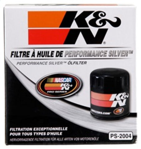 K&N Oil Filter for Fiat/Porsche/Triump/Alfa Romeo/MG/Dodge/Mercury/Toyota 3.656in OD x 4in H - PS-2004