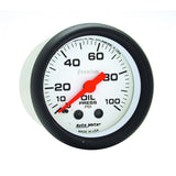 Autometer Phantom 52mm 0-100 PSI Mechanical Oil Pressure Gauge - 5721