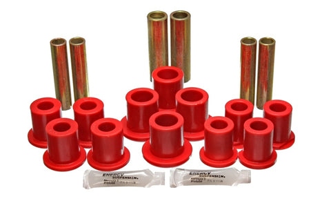 Energy Suspension Fd Rr Spring Bush Set Complete - Red - 4.2145R