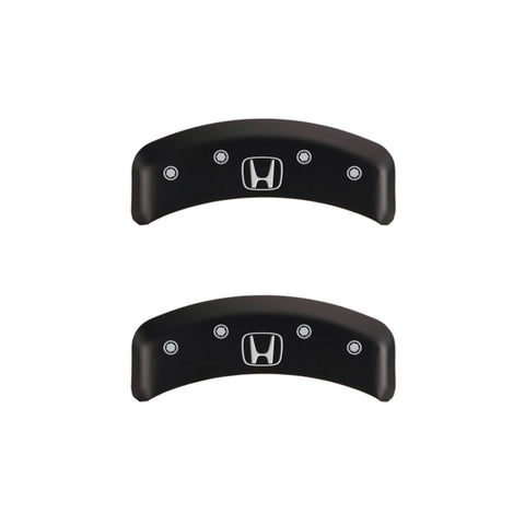 MGP 4 Caliper Covers Engraved Front Honda Engraved Rear H Logo Red finish silver ch - 20076SHOHRD