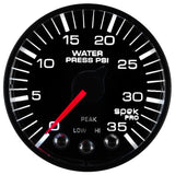 Autometer Spek-Pro 52.4mm 0-35 PSI Digital Stepper Motor Water Pressure Gauge - P343328