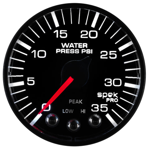 Autometer Spek-Pro 52.4mm 0-35 PSI Digital Stepper Motor Water Pressure Gauge - P343328