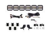 Diode Dynamics Bronco SS5 6-Pod CrossLink Grille Lightbar Kit Sport - White Combo - DD7235
