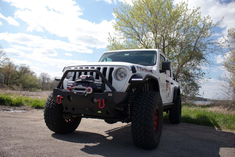 Fishbone Offroad 2018+ Jeep Wrangler JL/JLU/2020+ Gladiator JT Steel Front Fender Flares - Black - FB23454F