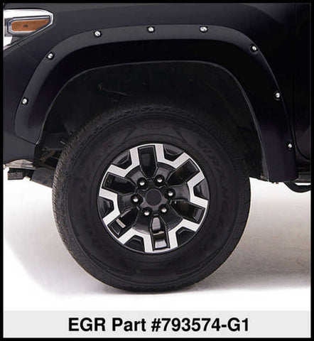 EGR 2018 Ford F150 Bolt-On Look Color Match Fender Flares - Set - Shadow Black - 793574-G1