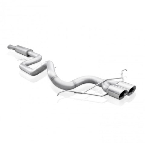 Stainless Works 2013-18 Ford Focus ST 3in Catback Vintage Round Muffler 4in Tips - FC13CB-RT