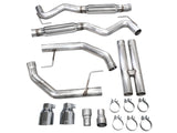 AWE 2024 Ford Mustang GT Fastback S650 RWD Track Edition Cat-Back Exhaust w/ Dual Chrome Silver Tips - 3020-32650