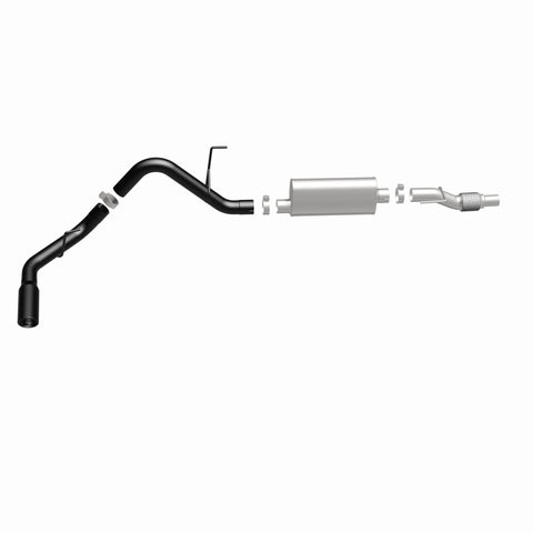 MagnaFlow SYS Cat-Back 11-14 Ford F-150 3.5L V6 EcoBoost 3in Black Single Side Exit Rear 3 Tip - 15364