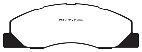 EBC 09-11 Dodge Ram 2500 Pick-up 5.7 2WD/4WD Greenstuff Front Brake Pads - DP61847
