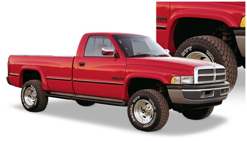Bushwacker 94-01 Dodge Ram 1500 Fleetside Extend-A-Fender Style Flares 4pc 78.0/96.0in Bed - Black - 50902-11