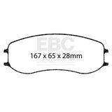 EBC Racing Porsche 718 Cayman GT4 Clubsport (PFC Brakes) SR-21 Sintered Race Front Brake Pads - DP8081.22SR21