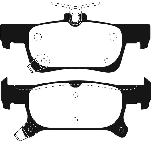 EBC 2016+ Buick Envision 2.0L Turbo Greenstuff Rear Brake Pads - DP23079
