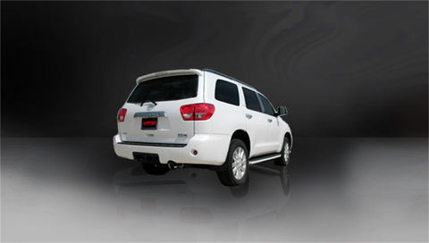 Corsa 2008-2017 Toyota Sequoia 5.7L V8 Touring Cat-Back Exhaust w/Black 4in Tip - 14573BLK
