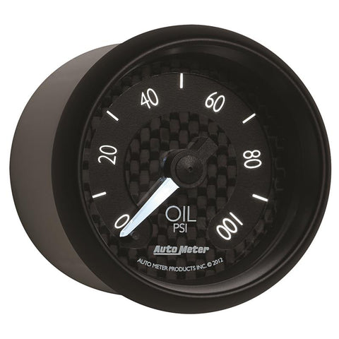 Autometer GT Series 52mm Full Sweep Electronic 0-100 PSI Oil Pressure Gauge - 8053