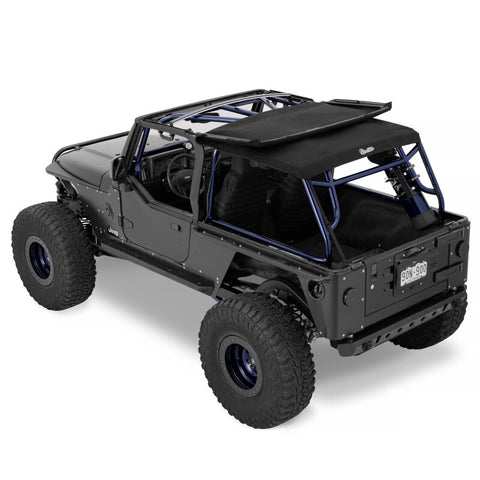 Bestop 04-06 Jeep Wrangler TJ Unlimited Trektop (Premium Black Twill) - 56821-17
