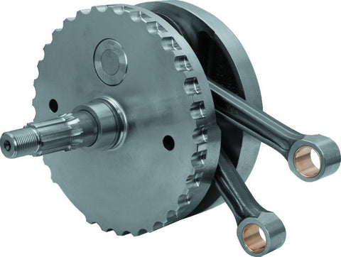 S&S Cycle 00-06 BT 4in Stroke Flywheel Assembly w/ Sprocket Shaft Bearing Race - 320-0396