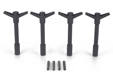 Ford Racing Black Crinkle Finish Valve Cover Hold Down Wing Nuts - 302-326