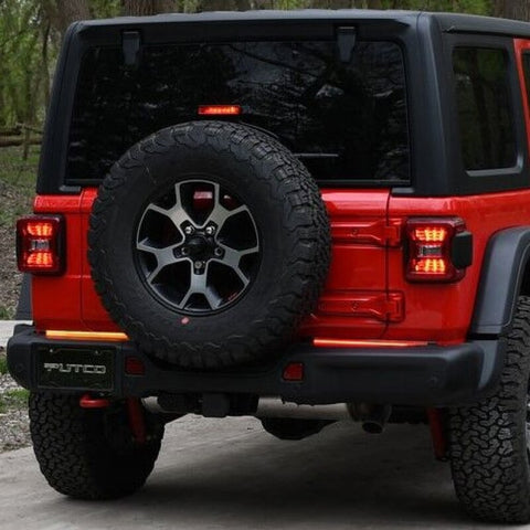 Putco 2019+ RAM 1500/Jeep Wrangler JK/JL 18in Split Blade LED Tailgate Light Bar (Pair) - 92009-18