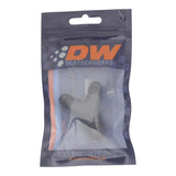 DeatschWerks 6AN Male Flare to 6AN Male Flare to 8AN Male Flare Y Fitting - Anodized Matte Black - 6-02-0702-B