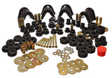 Energy Suspension 66-77 Ford Bronco 4WD (w/ 4 Deg C-Bushings) Black Hyper-Flex Master Bushing Set - 4.18105G