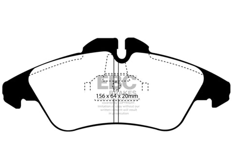 EBC 03-05 Dodge Sprinter 2500 Bosch Rear Greenstuff Front Brake Pads - DP61071