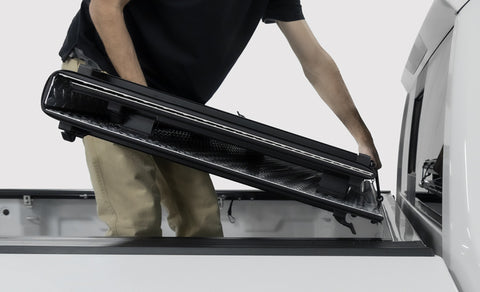 Access LOMAX 2024 Toyota Tacoma 5ft Bed Folding Hard Cover - Black Urethane - B3050119