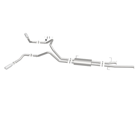 MagnaFlow Cat-Back 10-15 Toyota Tundra SC LB / CC SB 4.6L/5.7L V8 SS 2.5 Dual Split Rear 4in Tip - 19232