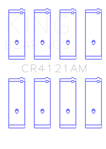 King GM DOHC 16 Valve / Toyota SOHC 8 Valve / DOHC 16 Valve (Size +0.25) Rod Bearing Set - CR4121AM0.25