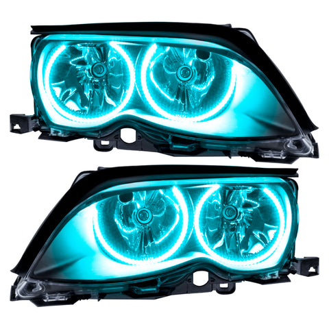 Oracle 02-05 BMW 3 Series SMD HL - Black - ColorSHIFT - 7104-330