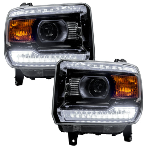 Oracle 14-15 GMC Sierra Headlight DRL Upgrade Kit - ColorSHIFT w/ Simple Controller - 2450-504