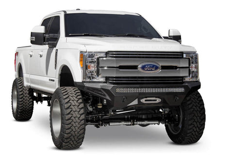 Addictive Desert Designs 17-18 Ford F-250 Super Duty Stealth Fighter Front Bumper w/ Winch Mounts - F161202860103