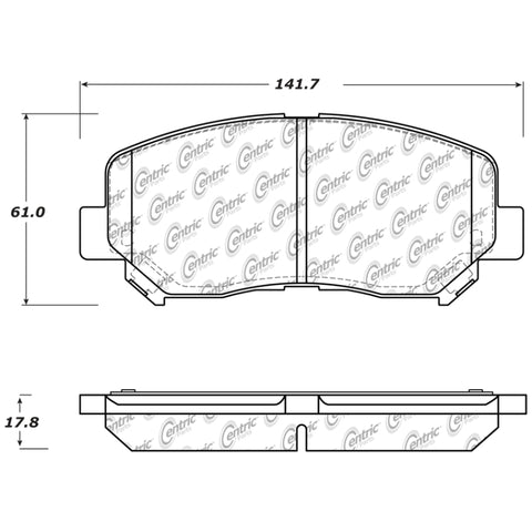 StopTech Street Touring Front Brake Pads 13-14 Dodge Dart/Jeep Cherokee - 308.16400