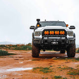 KC HiLiTES SlimLite 8in. LED Light Shield (Shield Only) - Amber - 5208