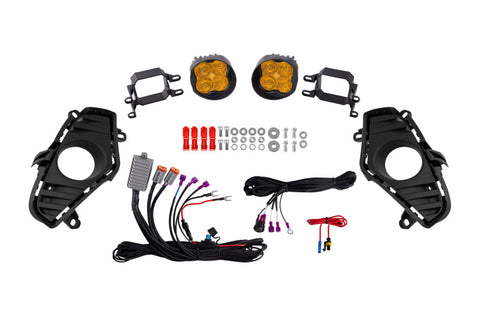 Diode Dynamics 19-22 Toyota RAV4 SS3 Add-On Fog Lamp Kit - Yellow Sport - DD8820