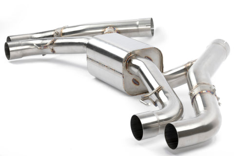 Dinan 20-26 BMW X5 M/X6 M (F95/F96) Valved Axleback Exhaust System - Black Tips - D660-0090-BLK