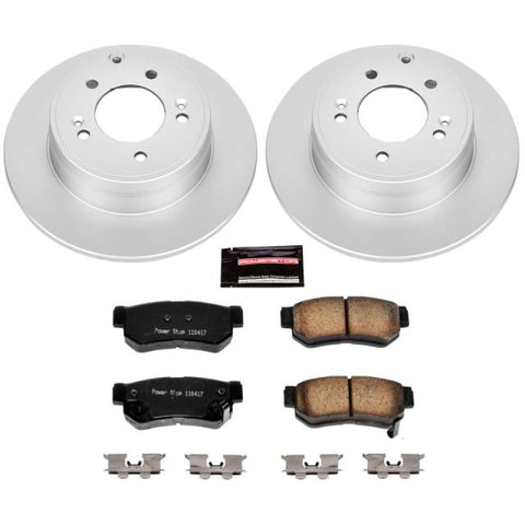 Power Stop 06-08 Hyundai Sonata Rear Z17 Evolution Geomet Coated Brake Kit - CRK5211