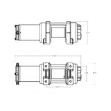 Superwinch 4000 LBS 12V DC 3/16in x 50ft Steel Rope LT4000 Winch - 1140220