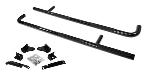 Go Rhino 14-19 Chevrolet Silverado 1500 LD Classic CC 5.8ft Bed 6000 Series SideSteps - W2W - Black - 61090B