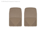 WeatherTech 98 Lincoln Navigator Front Rubber Mats - Tan - W9TN
