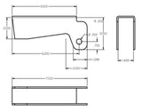 Ridetech 3-sided Upper Shock Bracket - 90000011