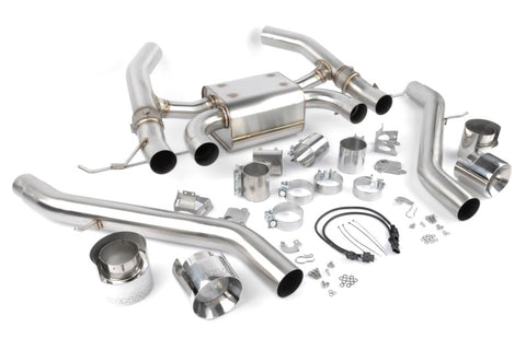 Dinan 21-27 BMW M3/M4 (G80/G82/G83) Valved Axleback Exhaust System - Polished Tips - D660-0093