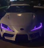 Oracle 20-21 Toyota Supra GR RGB+A Headlight DRL Upgrade Kit - ColorSHIFT w/o Controller - 1400-334