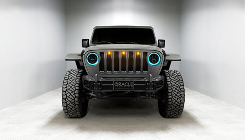 Oracle Jeep Wrangler JL/Gladiator JT 7in. High Powered LED Headlights (Pair) - Dynamic - 5769J-332