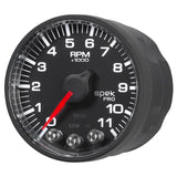 Autometer Spek-Pro Gauge Tach 2 1/16in 11K Rpm W/ Shift Light & Peak Mem - Blk/Blk - P336328