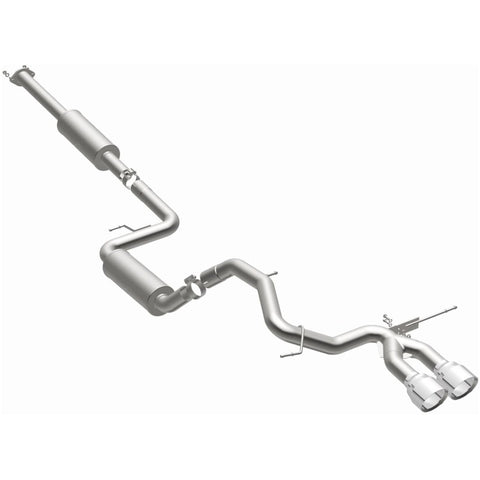 MagnaFlow 13 Ford Focus 2.0L Turbocharged ST Dual Center Rear Exit Stainless Cat Back Perf Exhaust - 15155