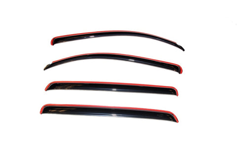 AVS 07-18 Toyota Tundra Crewmax Ventvisor In-Channel Front & Rear Window Deflectors 4pc - Smoke - 194309