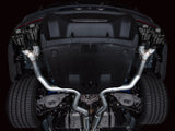 AWE 2024 Ford Mustang Dark Horse S650 RWD Track Edition Cat-Back Exhaust w/ Quad Diamond Black Tips - 3020-43375