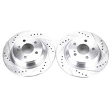 Power Stop 07-08 Mercedes-Benz CL550 Rear Evolution Drilled & Slotted Rotors - Pair - EBR1049XPR