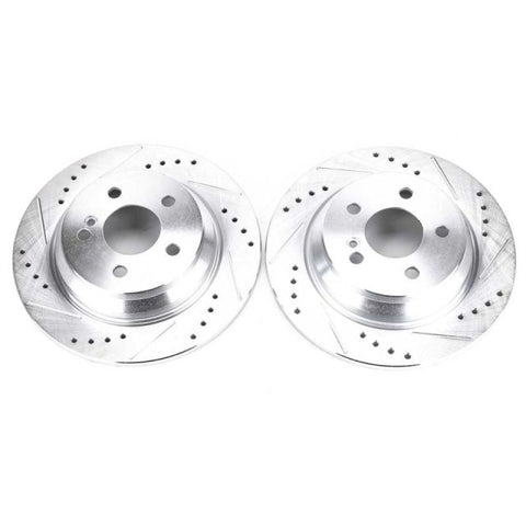 Power Stop 07-08 Mercedes-Benz CL550 Rear Evolution Drilled & Slotted Rotors - Pair - EBR1049XPR
