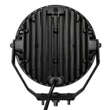 Go Rhino Xplor Blackout Series Round LED Sgl Driving Kit w/DRL (Surface/Thread Stud Mnt) 9in. - Blk - 751700911DRS